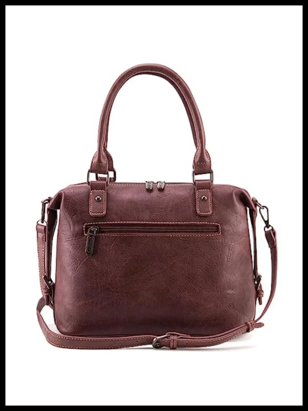 Wrangler Vintage Western Doctor Bag Hobo Purse Faux Leather Satchel Handbag